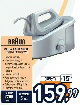 Unieuro Braun IS3041WH offerta