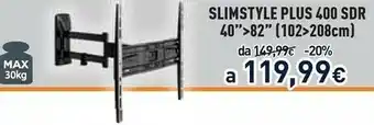 Unieuro Meliconi SlimStyle Plus 400 SDR 2,08 M (82") Nero offerta