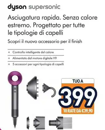 Unieuro Dyson Supersonic Hairdryer offerta