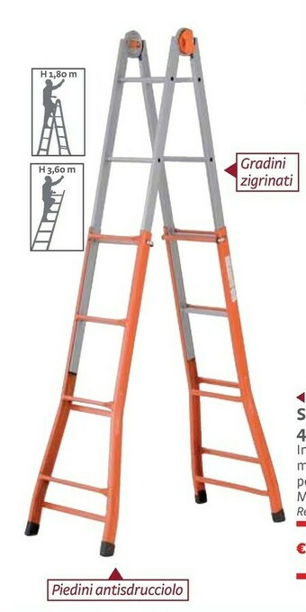 Bricocenter Scala Telescopica Pratic 4+4 Gradini offerta