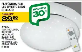 Bricofer Fuji Plafoniera Led Effetto Cielo Stellato offerta