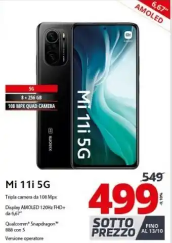 Comet Xiaomi Mi 11 5G offerta