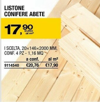 Bricofer Listone Conifere Abete offerta