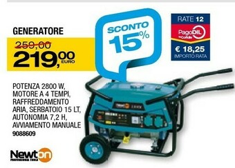 Bricofer Newton Generatore Potenza 2800 W offerta