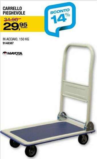 Bricofer Mayota Carrello Pieghevole offerta