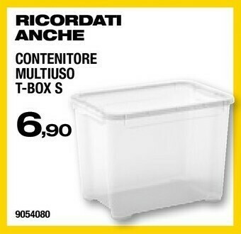 Bricofer Contenitore Multiuso T-box S offerta