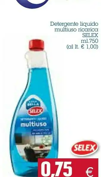 Emi Supermercati Selex Detergente Liquido Multiuso Ricarica offerta