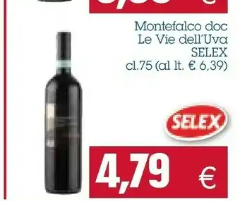 Emi Supermercati Selex Montefalco DOC Le Vie Dell'Uva offerta