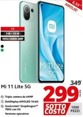 Comet Xiaomi Mi 11 Lite 5G offerta