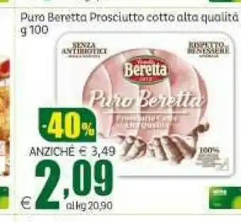 Elite Beretta Prosciutto cotto offerta