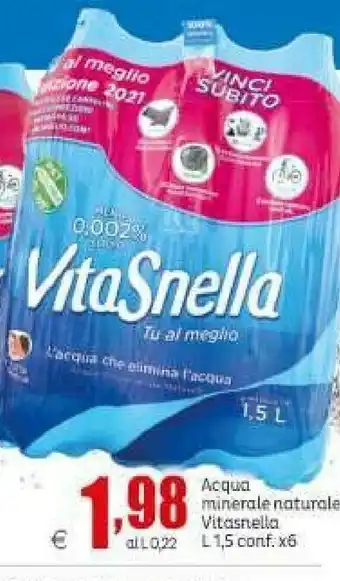 Vitasnella Acqua Minerale Naturale