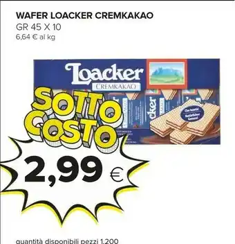 Oasi Loacker Wafer offerta