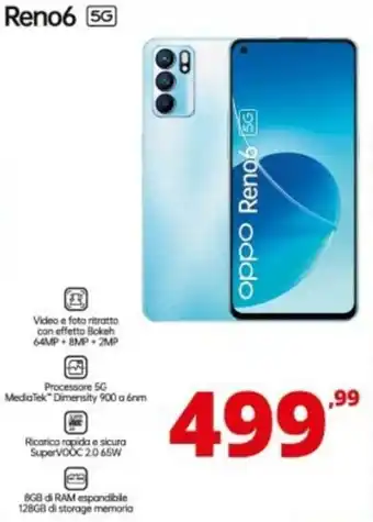 Comet Oppo Reno6 5G offerta