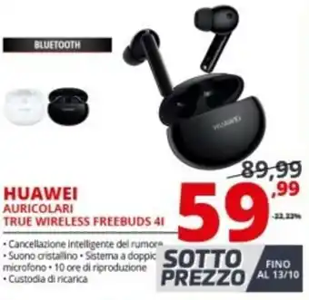 Comet Huawei Auricolari True Wireless Freebuds 4l offerta