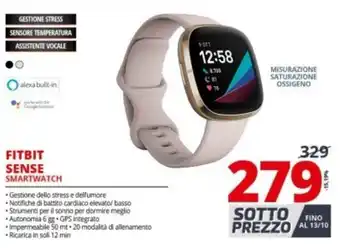 Comet Fitbit Sense Smartwatch offerta