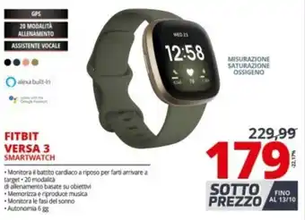 Comet Fitbit Versa 3 Smartwatch offerta