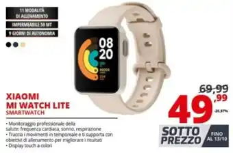 Comet Xiaomi Mi Watch Lite Smartwatch offerta
