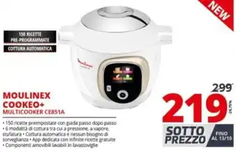 Comet Moulinex Cookeo+ Multicooker CE851A offerta