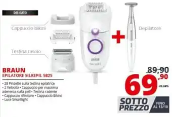 Comet Braun Epilatore Silkepil 5825 offerta