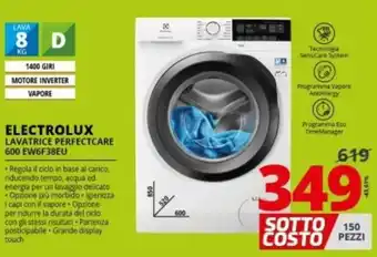 Comet Electrolux Lavatrice Perfectcare 600 EW6F38EU offerta