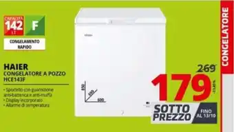 Haier Congelatore a Pozzo HCE143F