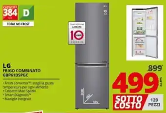 Comet LG Frigo Combinato GBP61DSPGC offerta