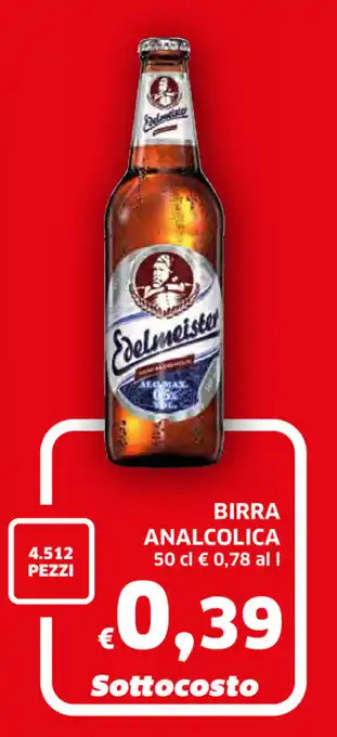 Ecu Discount Edelmeister Birra Analcolica 50cl offerta