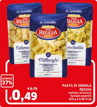 Ecu Discount Reggia Pasta di Semola 500g offerta