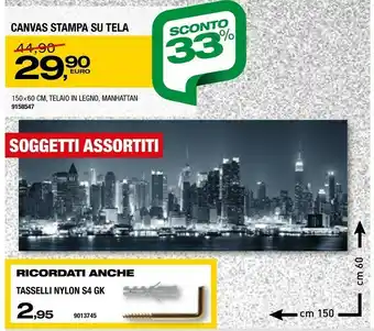 Bricofer Canvas Stampa Su Tela offerta