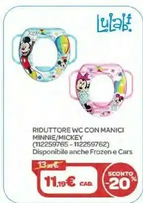 Lulabi Riduttore WC Con Manici Minnie