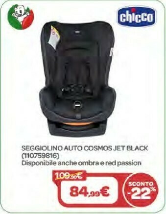 Bimbo Store Chicco Seggiolino Auto Cosmos Jet Black offerta
