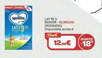 Bimbo Store Mellin Latte 3 1200Gr offerta