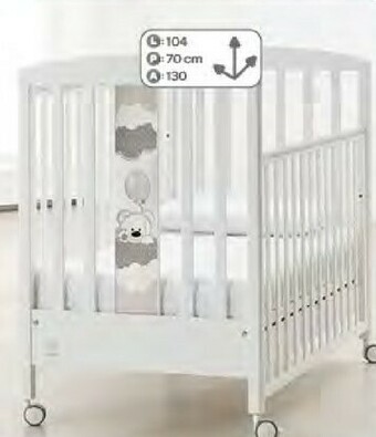 Bimbo Store Italbaby Lettino Baby Dream Bianco offerta