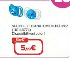 Bimbo Store Neo Baby Succhietto Anatomico Blu 2pz offerta
