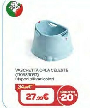 Bimbo Store Ok Baby Vaschetta Opla Celeste offerta