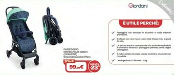 Bimbo Store Giordani Passegino Minneapolis Green offerta