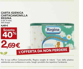 Coop Regina Carta igienica offerta