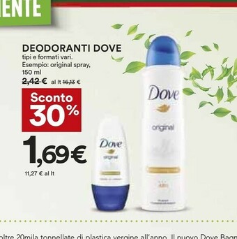 Coop Dove Deodorante offerta