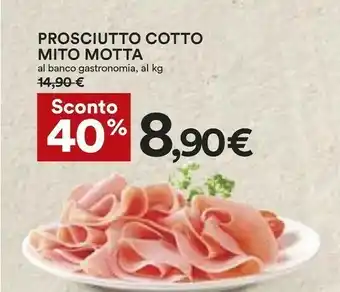 Coop Motta Prosciutto cotto offerta