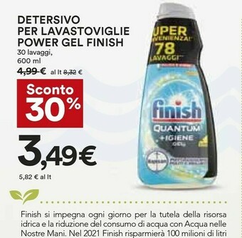 Coop Finish Detersivo lavastoviglie offerta