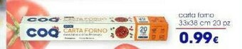 Tigotà Coq Carta Forno offerta
