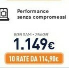 Unieuro Samsung Galaxy Z Flip3 5G 256GB Cream RAM 8GB Display 1,9" Super AMOLED/6,7" Dynamic AMOLED 2X offerta