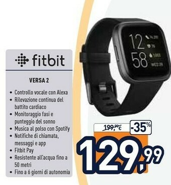 Unieuro Fitbit Versa 2 offerta