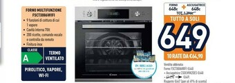 Unieuro Candy Smart Steam FSCTX886 WIFI 70 L A Acciaio Inossidabile offerta