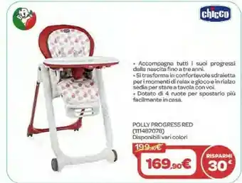 Bimbo Store Chicco Polly Progress Red offerta