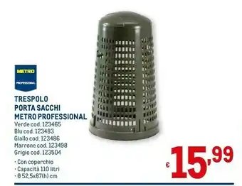 Metro Metro Professional Trespolo Porta Sacchi offerta