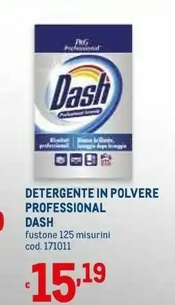 Metro Dash Detergente In Polvere offerta