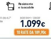 Unieuro Samsung Galaxy Z Flip3 5G 128GB Cream RAM 8GB Display 1,9" Super AMOLED/6,7" Dynamic AMOLED 2X offerta