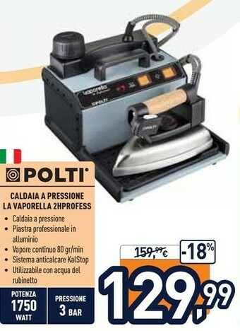 Unieuro Polti 2HPROFESS offerta