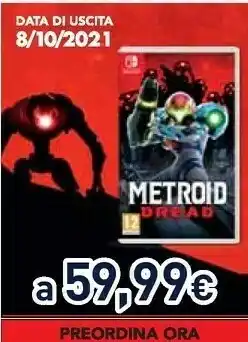 Unieuro Nintendo Switch Metroid Dread offerta